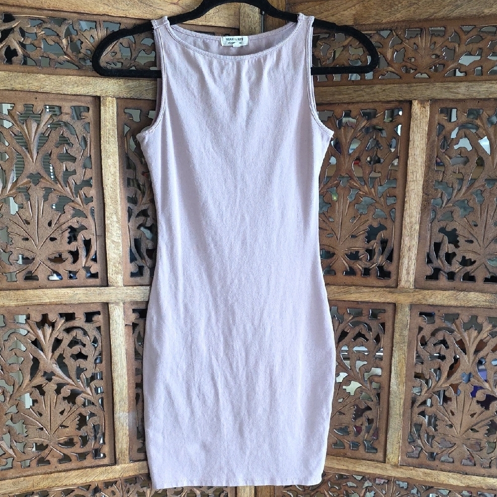 Heart Hips Sleeveless Lavender Mini Dress